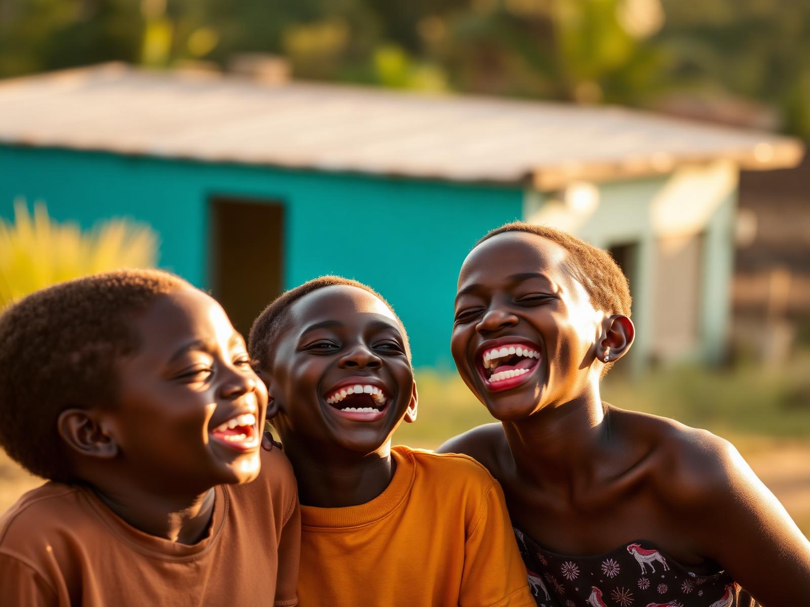 Joyful young people from across Nigeria